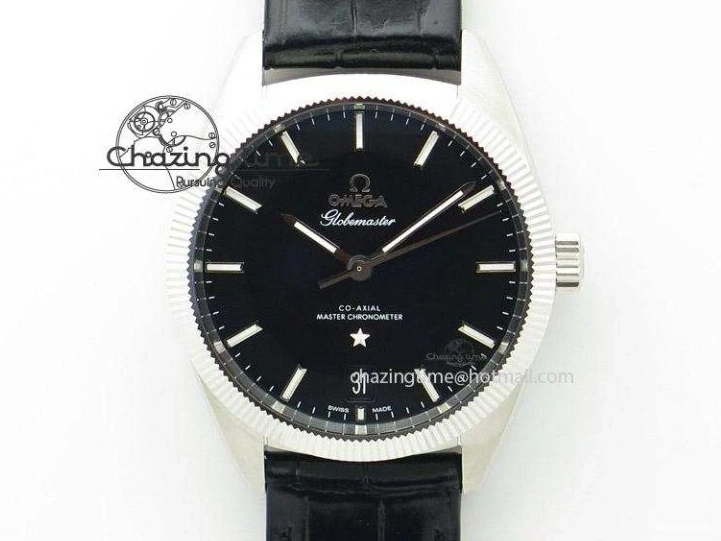 0207 Popular De Ville MK 1:1 Best Edition RG White Dial On Black Leather Asian Seagull T1701 (Sec@6) 8237